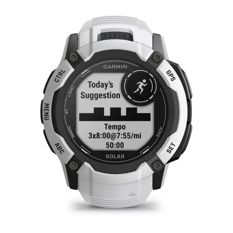 Garmin Instinct 2X Solar 2,79 cm (1,1) MIP 50 mm digitálny 176 x 176 pixelov dotyková obrazovka biela GPS (satelit)