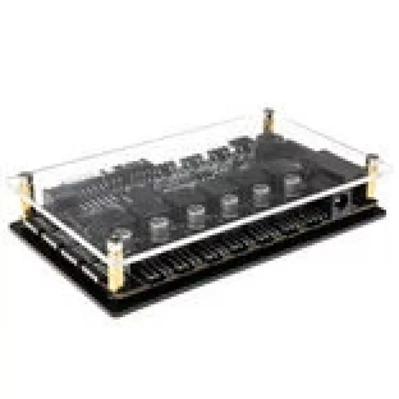 Lamptron Auto-Controller CT630 PWM ARGB — kompaktný PWM-ARGB ventilátor/kontrolér, čierny