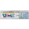 Klávesnica Logickeyboard ALBA Universal USB AZERTY French strieborná