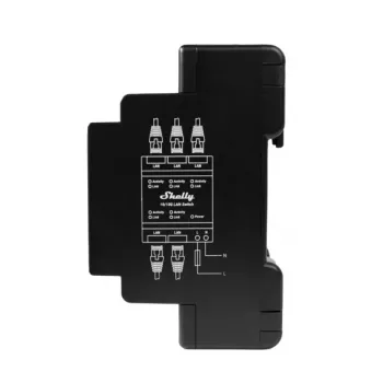 Smart switch Shelly LAN switch čierny AC 110-240V 1W