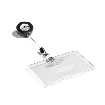 Durable 8016 držiak na preukaz na šírku transparentný 10 ks