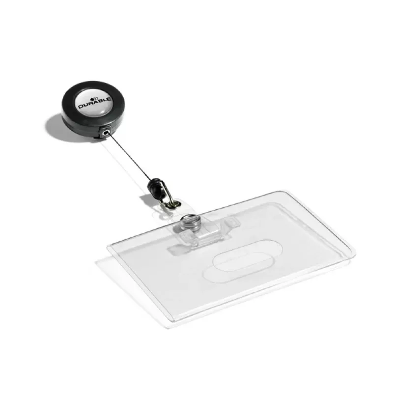 Durable 8016 držiak na preukaz na šírku transparentný 10 ks