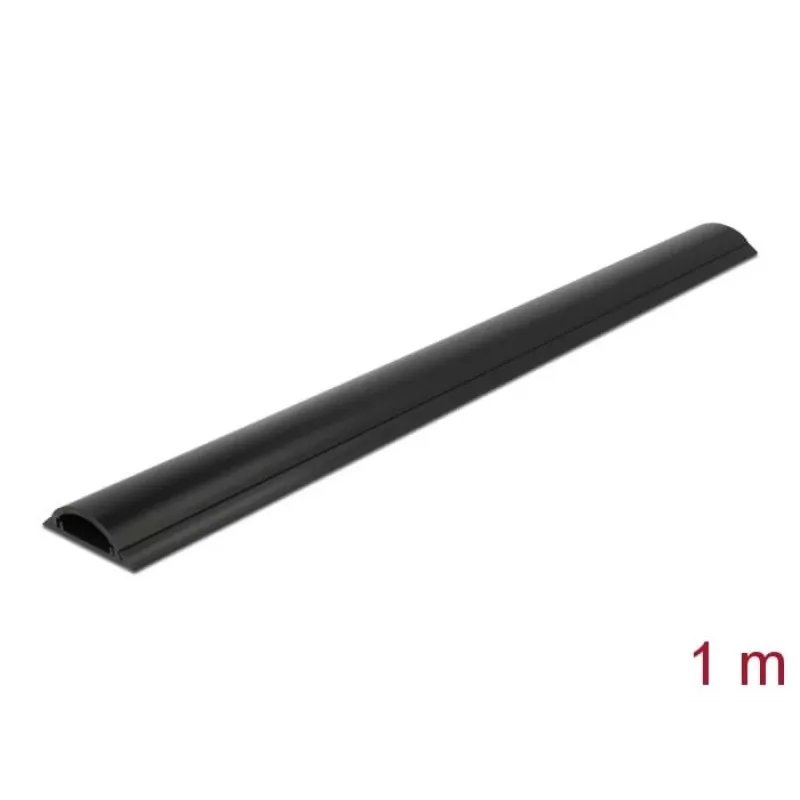 Káblový kanál DeLOCK 50 x 12 mm samolepiaci čierny 1 m