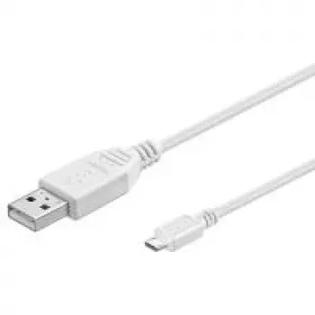 Wentronic 43837 USB kábel biely