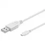 Wentronic 43837 USB kábel biely