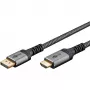 Goobay 65269 video kábel adaptér 2 m DisplayPort HDMI sivý (65269)