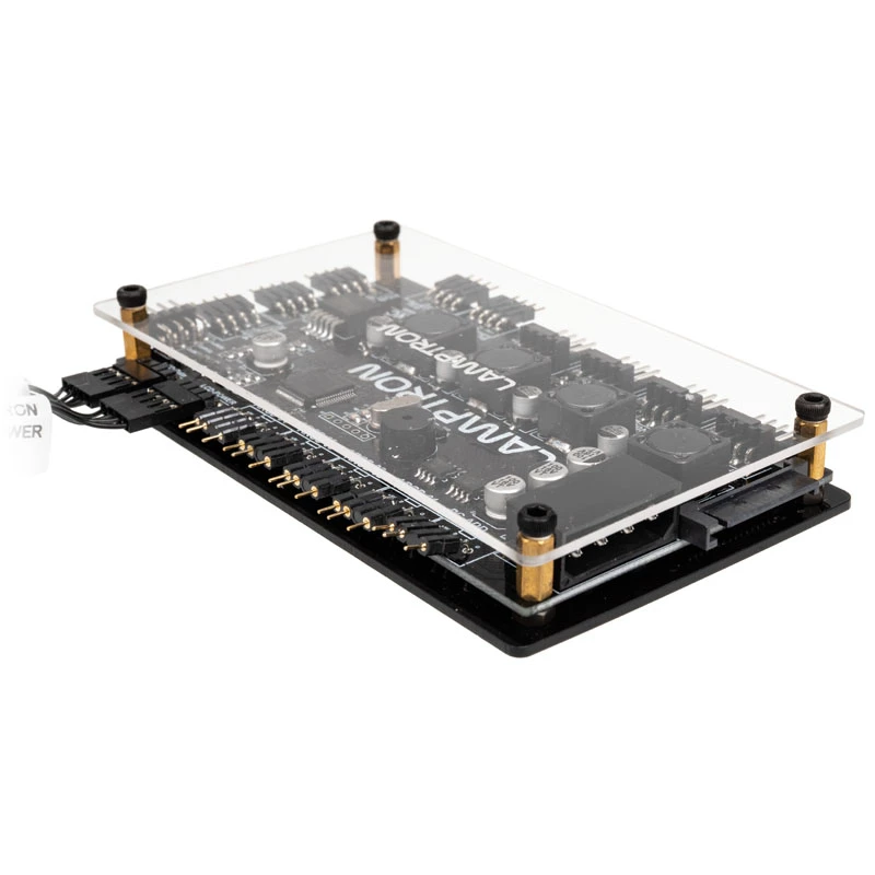 Lamptron PCI RGB ventilátorový a LED kontrolér SM436 Sync Edition, čierny