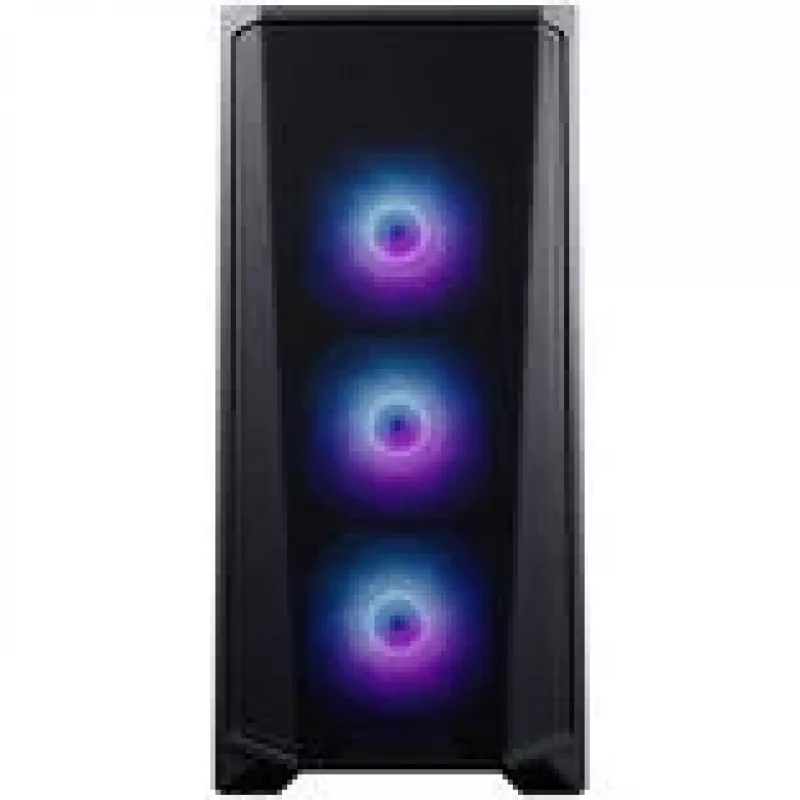 PHANTEKS Eclipse G370A PC skriňa, Midi-Tower, SSI-EEB, RGB, tvrdené sklo - vrátane 3x 120 mm ventilátorov, čierna