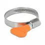 Motýliková hadicová svorka DeLOCK 400 SS 30 - 45 mm 5 ks oranžová