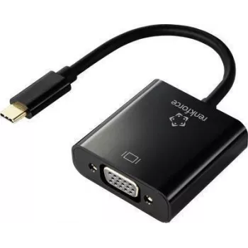 Renkforce RF-4679564 video káblový adaptér 0,1 m USB Type-C VGA (D-Sub) čierna (RF-4679564)