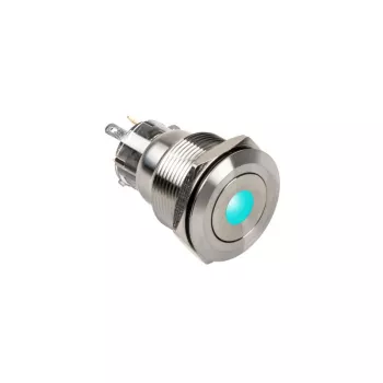 Tlačidlo DimasTech vandalizmus tlačidlo 22mm Silverline Dot RGB PD215, 22 mm