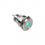 Tlačidlo DimasTech vandalizmus tlačidlo 22mm Silverline Dot RGB PD215, 22 mm