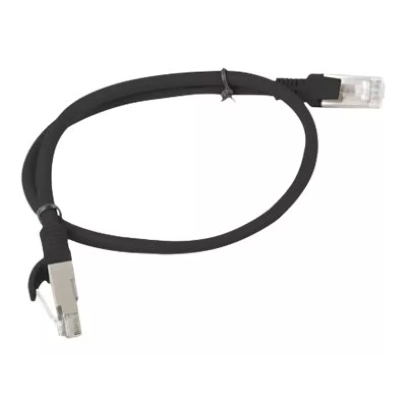 LANBERG PCU6-10CC-0050-BK patch kábel RJ45 kat. 6 UTP 0,5 m čierny