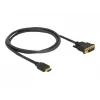 DeLOCK 85652 video káblový adaptér 1 m HDMI typ A (Standard) DVI čierny (85652)