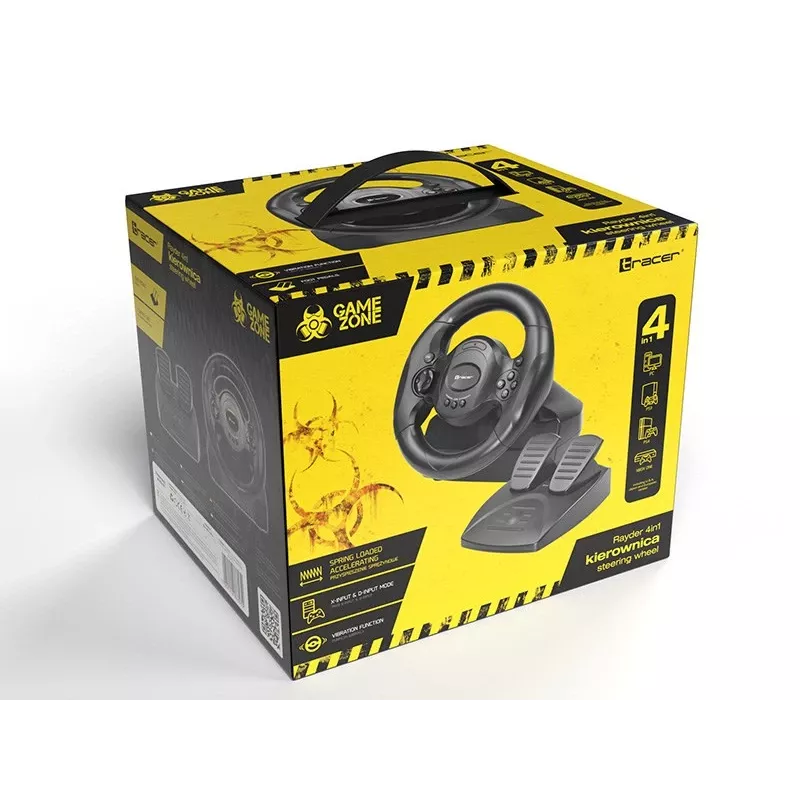 Tracer Rayder 4 v 1 čierny volant PC, PlayStation 4, PlayStation 3, Xbox One
