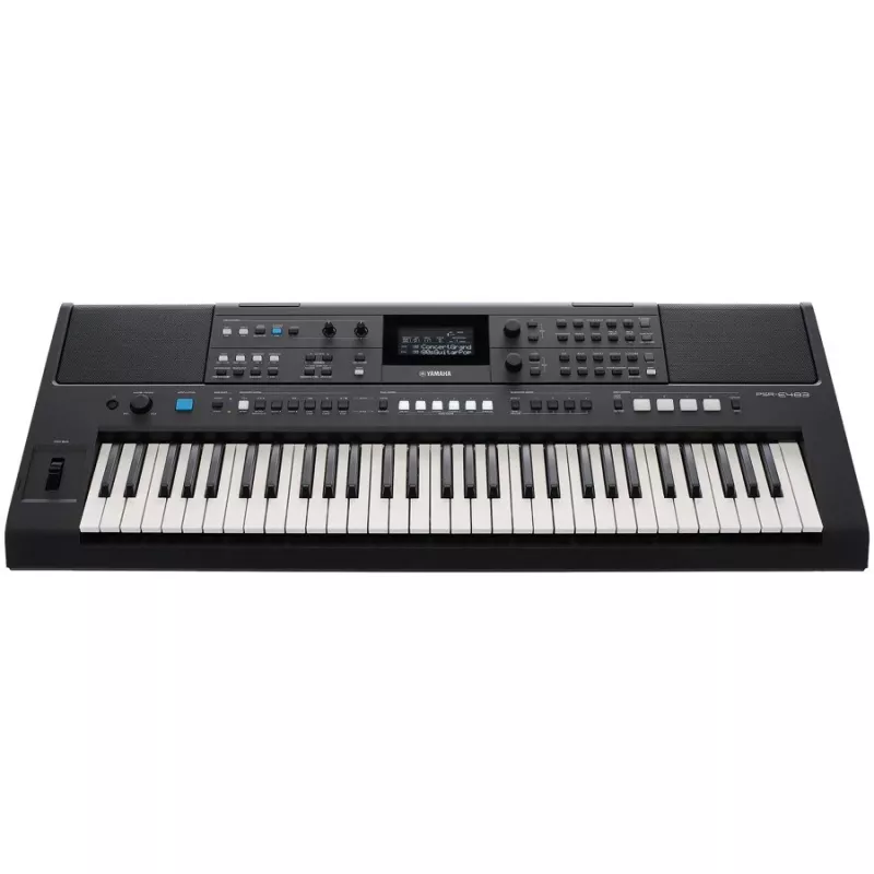 Klávesy YAMAHA PSR-E483 — 61 klávesov prenosná arranger klaviatúra s dynamikou úderu a USB-MIDI