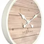 NeXtime hodiny 3134wi Plank, Ø50 cm, nástenné, biele