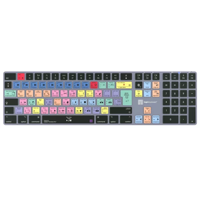 Logickeyboard LKB-PPROCC-TM-UK Adobe Premiere Pro CC Titan klávesnica, rozloženie UK, Mac