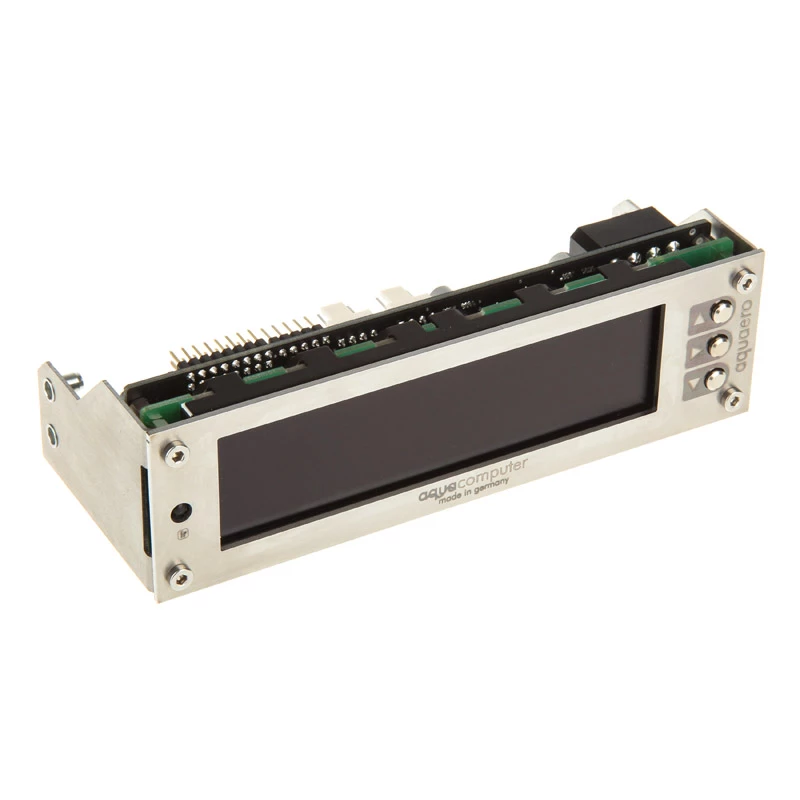 Aqua Computer 53145 regulátor ventilátorov LCD nerezová oceľ
