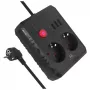 Predlžovací prívod Maclean MCE388 B, 2 zásuvky, 3x USB, 110-240 V, 2500 W, 3 m, čierny