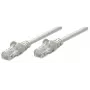 Intellinet sieťový kábel patch kábel, Cat6, 1 m, sivý, CCA, U/UTP, PVC, RJ45, pozlátené kontakty, snagless, s ochranou proti zlomeniu, doživotná záruka
