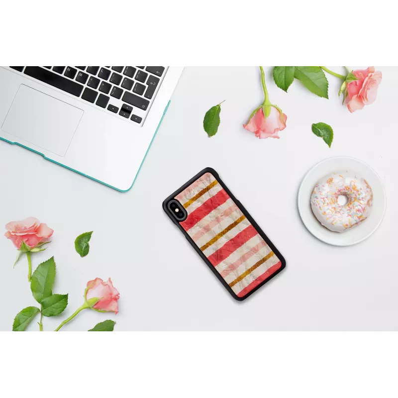 Puzdro na telefón iKins pre iPhone XS Max — čierna, dizajn Shortcake