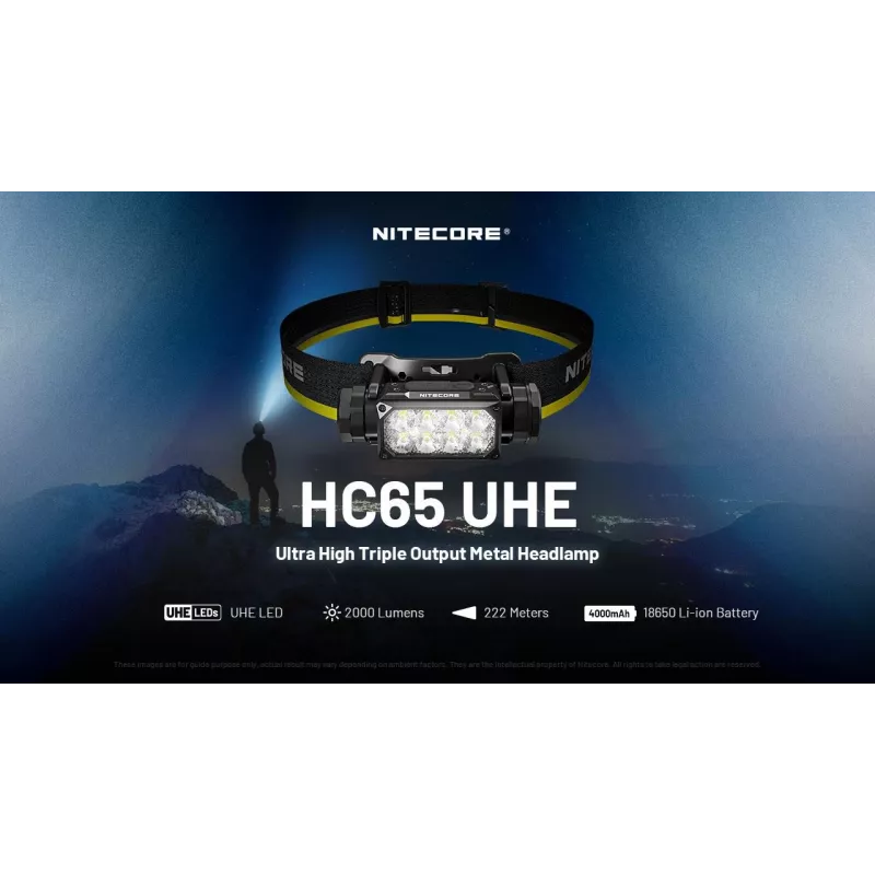Čelovka Nitecore HC65 UHE