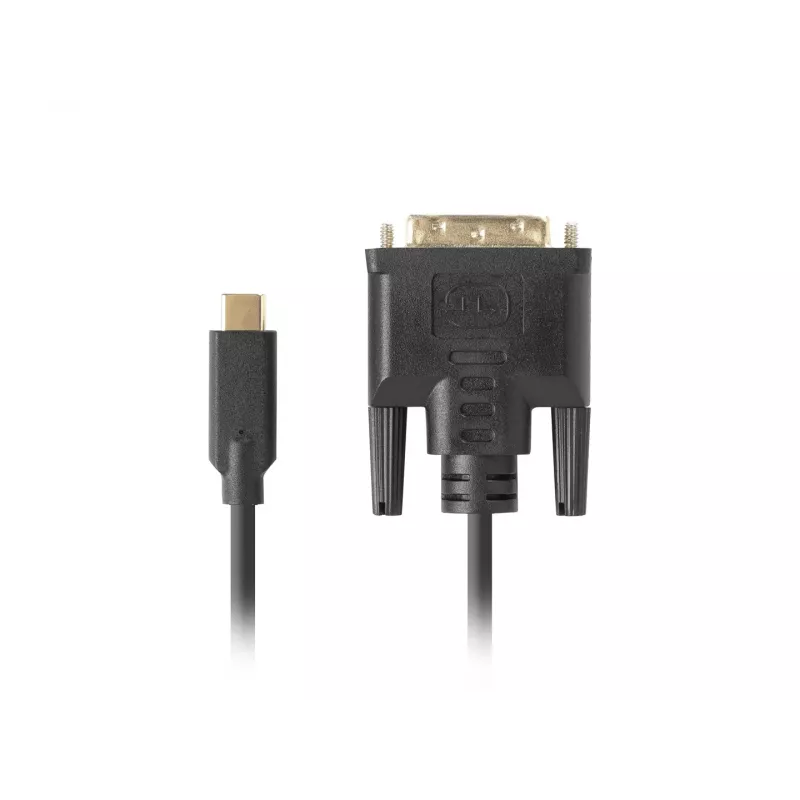 Videokáblový adaptér LANBERG CA-CMDV-10CU-0030-BK, USB Type-C na DVI-D, 3 m, čierny