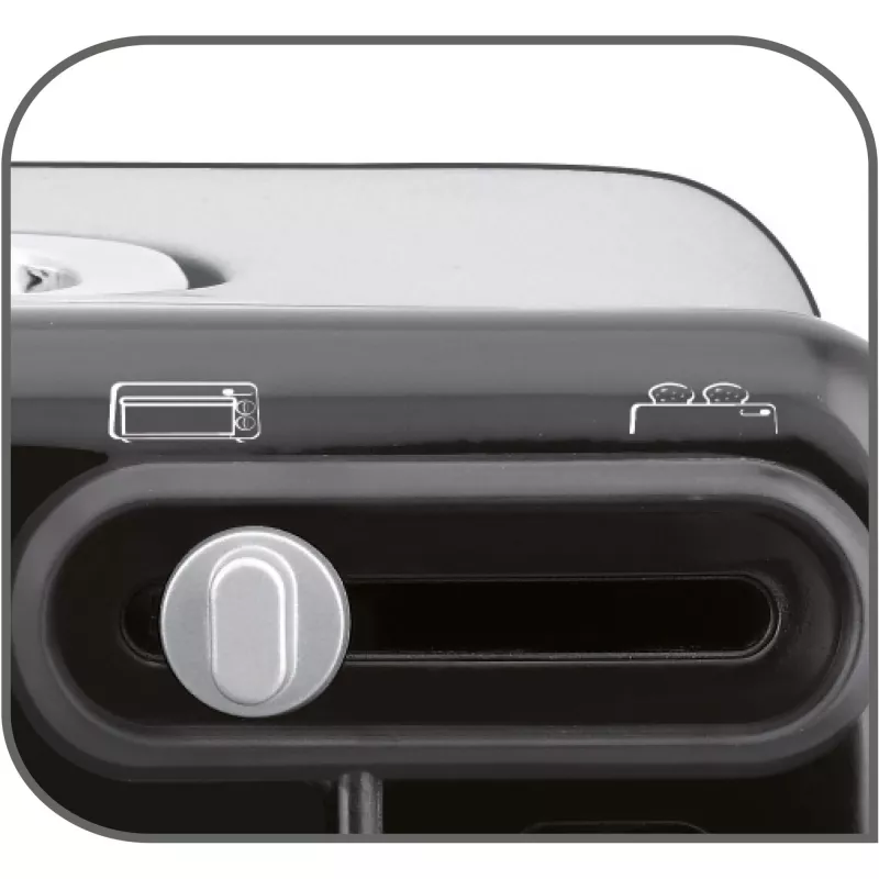 Hriankovač Tefal TL6008 2 plátky 1300 W hliník čierny