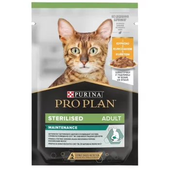 PURINA Pro Plan Cat Sterilised Maintenance Chicken - mokré krmivo pre mačky - 85 g