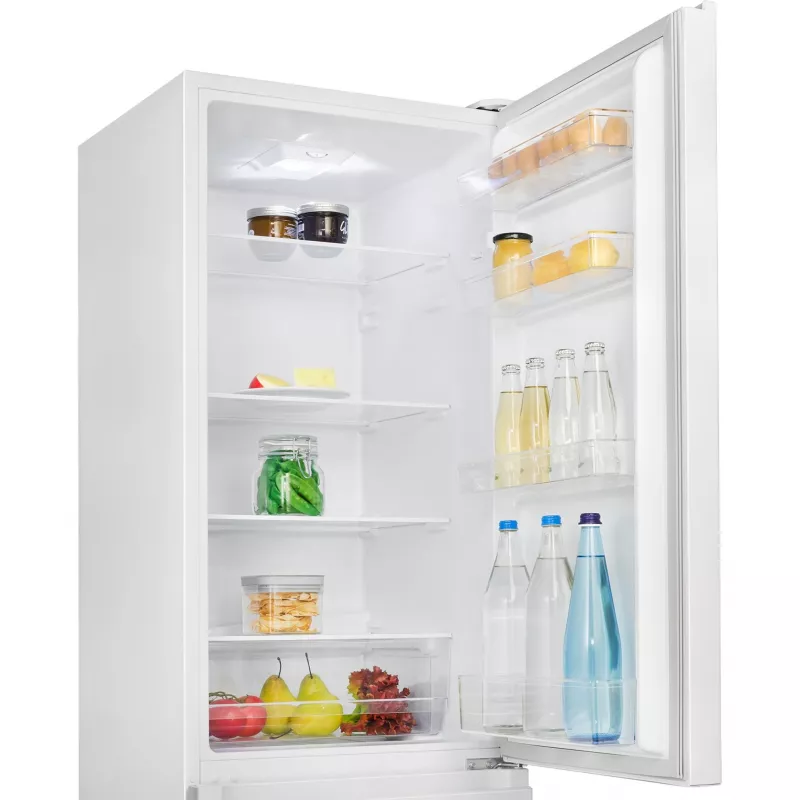Voľne stojaca chladnička BOMANN KG7353W — celkový objem 268 L (197 L chladiaca časť, 71 L mraziaca časť), 180 cm, biela