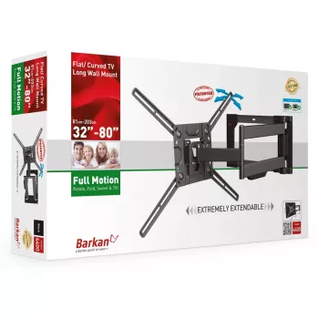 Držiak na TV Barkan Mounting Systems 4400 50 kg 2,03 m čierny