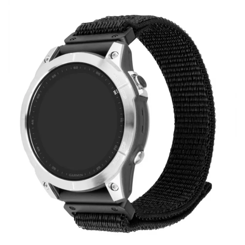 Náhradný 26-mm QuickFit nylonový remienok FIXED pre Garmin, čierny