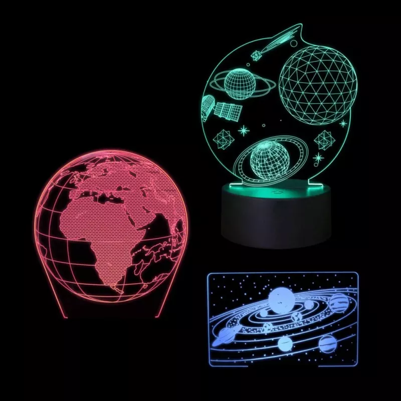 Manta SNL118RGB RGB 3D dekoratívna LED lampa
