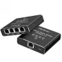 Ethernet mini switch QOLTEC 52293 1x4 RJ45, neřízený sieťový rozbočovač 1-in 4-out
