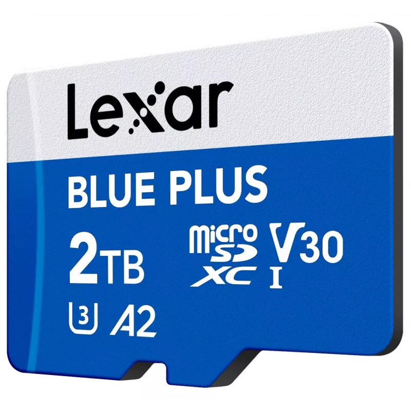 MicroSDXC pamäťová karta Lexar BLUE PLUS 2 TB UHS‑I, 170 MB/s, U3 V30, vodotesná