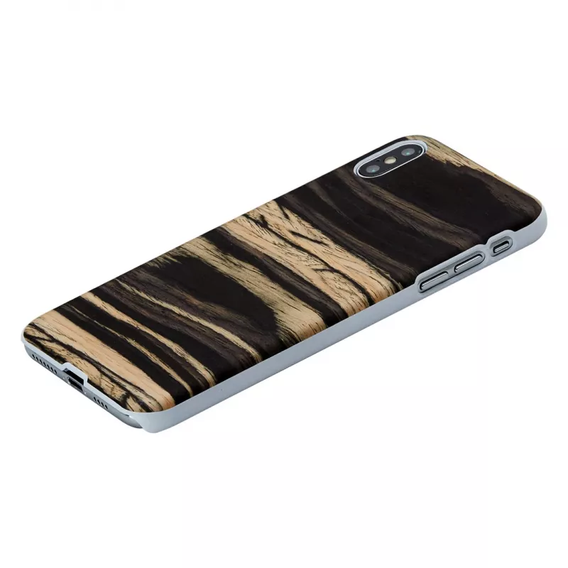 Puzdro na smartphone man and wood pre iPhone XS Max – White Ebony Finish