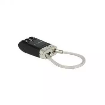 USB zámok káblový zámok čierny Navilock 20647