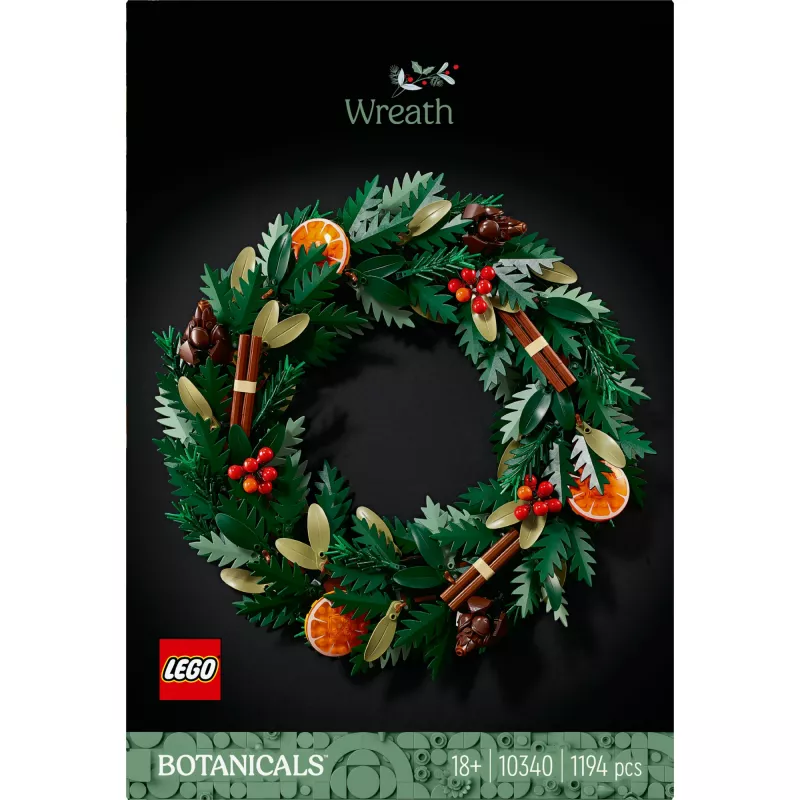 LEGO 10340 Icons vianočný veniec stavebnica