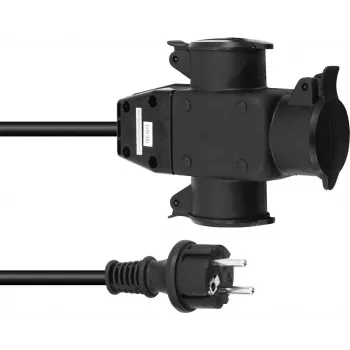 Predlžovací kábel EUROLITE 3×1,5 mm² 3 m 3-násobný