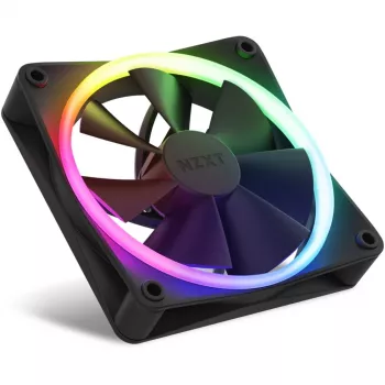 NZXT F120 RGB 120mm ARGB skriňový ventilátor trojbalenie - čierna