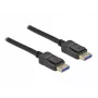 Delock - DisplayPort kábel - DisplayPort (M) na DisplayPort (M) - DisplayPort 2,0 - 2,0 m - podporuje 10K 60 Hz (10 240 x 4320) - čierny (80262)
