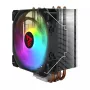 CPU vzduchový chladič SAVIO SAVGCOVORTEXX2ARGB s 4 heatpipes, 120-mm-ARGB ventilátor, čierny