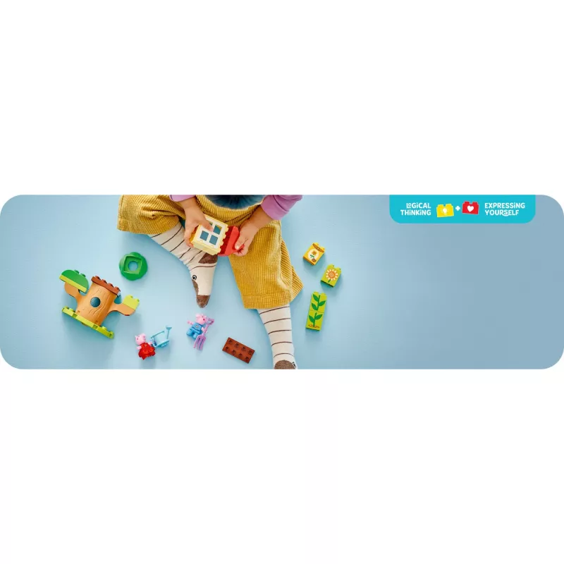 Lego 10431 Duplo Peppa Pig záhrada a dom na strome herný set