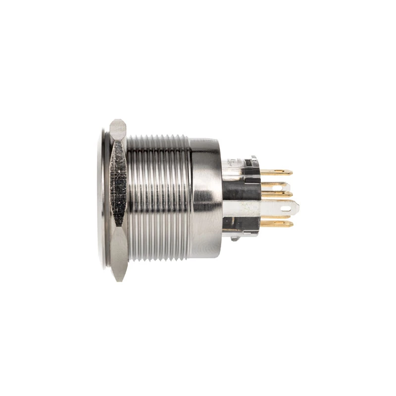 DimasTech vandalizmu odolný tlačidlový spínač 25 mm Silverline Dot RGB PD216