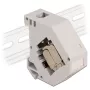 Delock - Modulárny adaptér - montovateľný na DIN lištu - CAT 6a - STP - sivý - 1 pripojenie (86014)