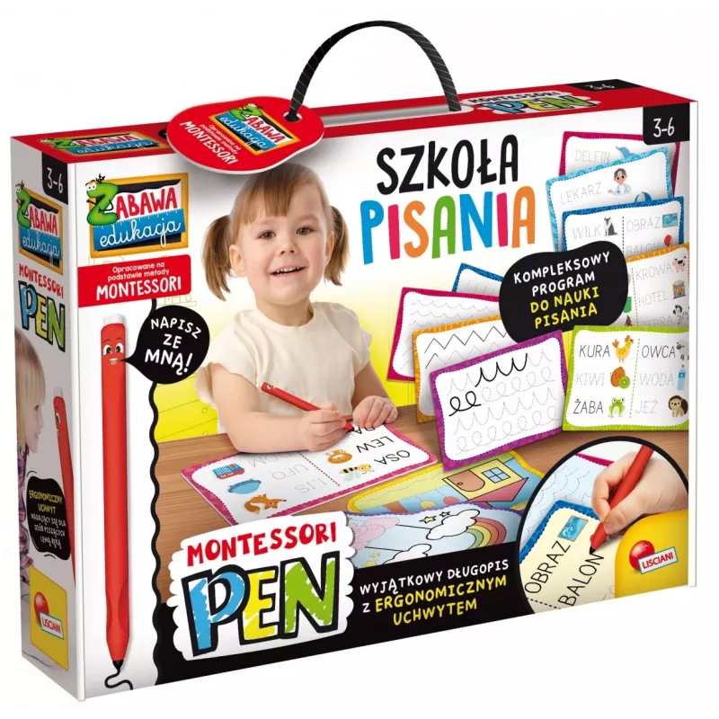 Montessori pero písacia škola vzdelávacia sada s 18 tabuľkami