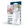 Nabíjačka Gembird TA-UC-2A12-01 interiérová AC 2.4A 2 USB biela