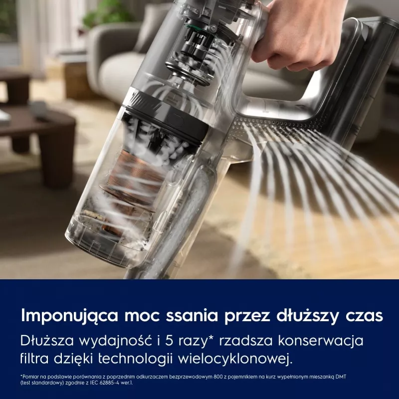 Electrolux EP82AB25UG tyčový vysávač/elektrická metla akumulátor suchý cyklónový bezvreckový 0,4 l 100 W sivá