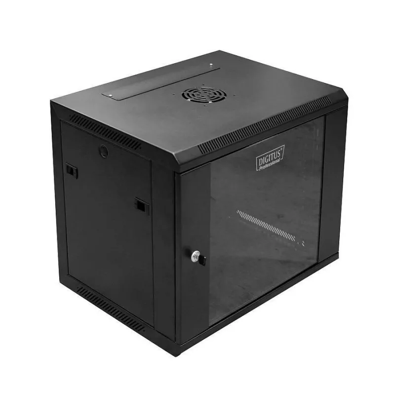 Nástenný rack Digitus DN-W19 09U/450/B